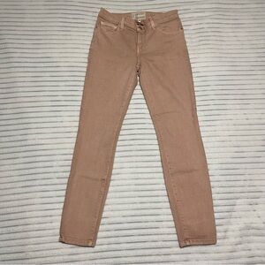 Current Elliott Pink Stiletto Jeans